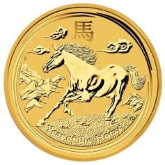 Золотая монета 1000 долларов "Год Лошади" 2014г., Австралия, 311г., Au 9999